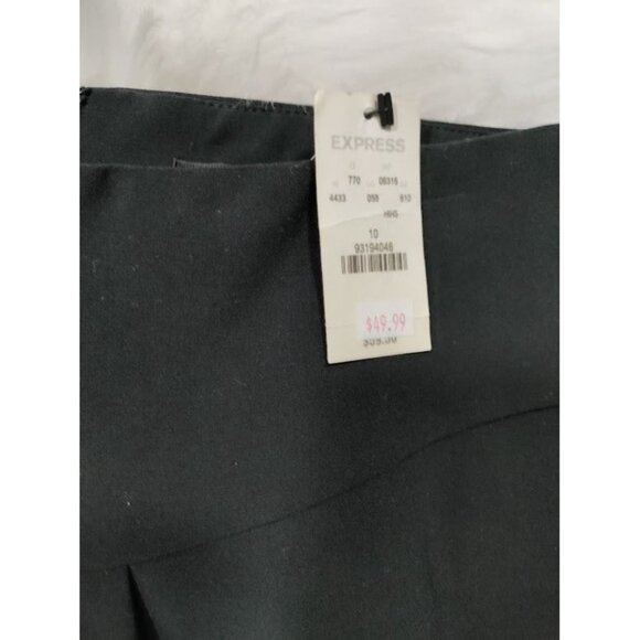 Express Design Studio Black Back Slit Career Mini Skirt Women's Size 10 NWT - Picture 6 of 10